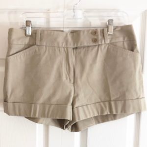 BCBG khaki shorts